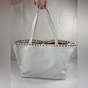 Laggo  white leather shoulder bag